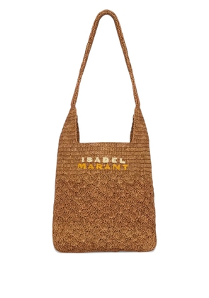ISABEL MARANT Praia crochet-detail shoulder bag - Brown