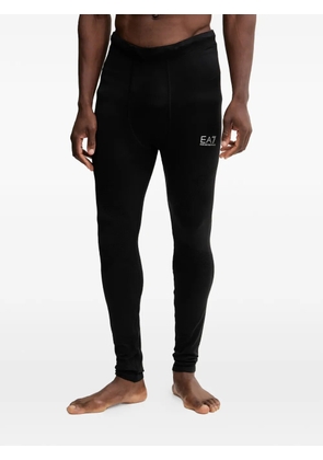 Ea7 Emporio Armani logo detail leggings - Black