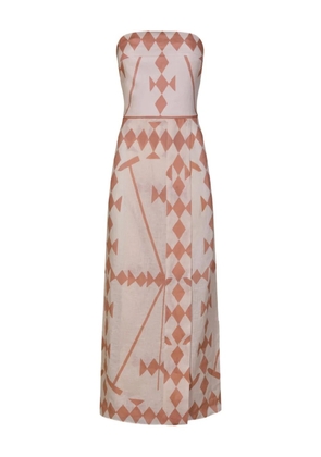 Johanna Ortiz Piedra Del Sol geometric dress - Neutrals