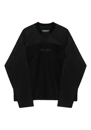 NAMESAKE wave panel sweatshirt - Black
