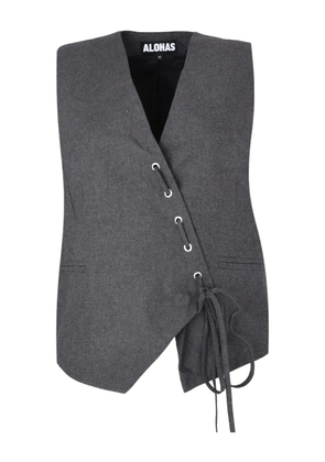 ALOHAS lace-up vest - Grey
