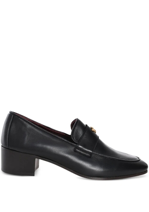 Bougeotte logo-plaque loafers - Black