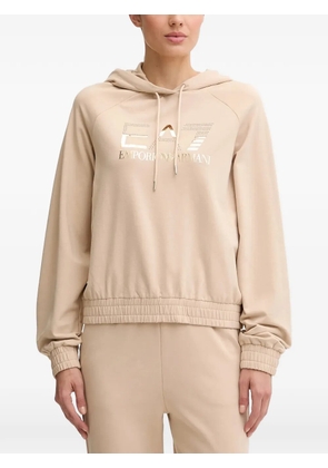 Ea7 Emporio Armani drawstring-hood tracksuit - Neutrals