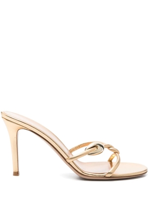 Gianvito Rossi 90mm leather sandals - Gold