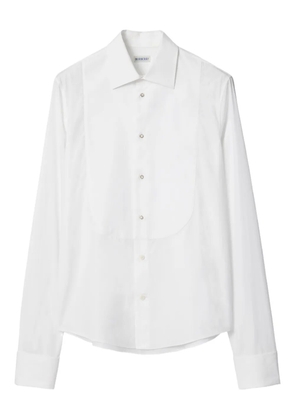 Burberry bib-cotton shirt - White