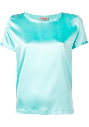 Blanca Vita satin top - Blue