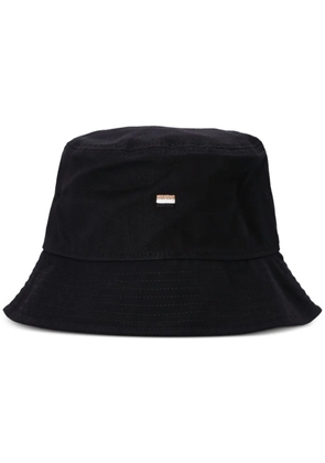 BOSS flag-embroidered bucket hat - Black