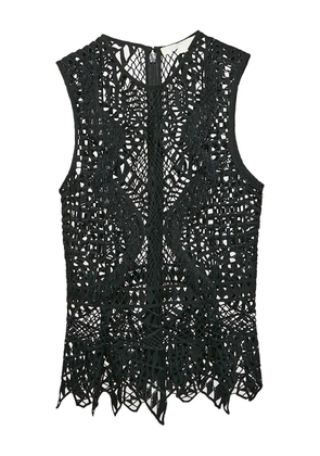 Simkhai lace peplum top - Black