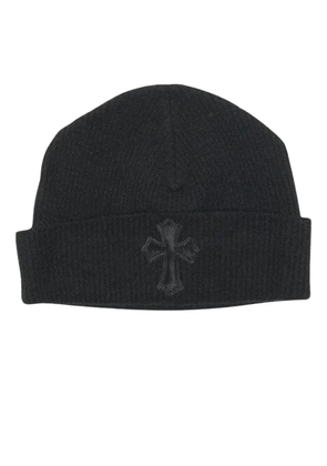 Chrome Hearts cross-patch beanie - Black