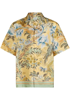 ETRO floral-print silk shirt - Neutrals