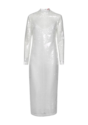 STAUD 2024 sequinned dress - White