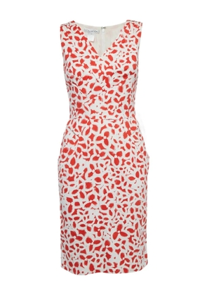 Oscar de la Renta Pre-Owned 2024 floral-print sleeveless midi dress - White