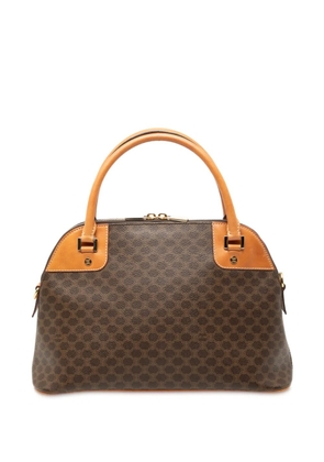 Celine Pre-Owned 2000 Macadam Coated Canvas Dome satchel - Brown