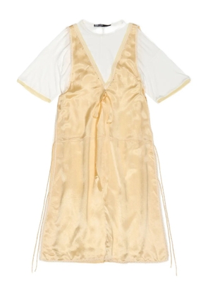 Bimba y Lola lace-trim T-shirt dress - Neutrals