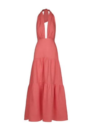 Johanna Ortiz Twilight tiered maxi dress - Pink