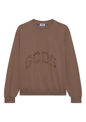 GCDS logo-embellishment sweatshirt - Neutrals