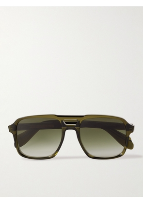 Cutler and Gross - 1394 Aviator-Style Acetate Sunglasses - Men - Green
