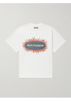 Satoshi Nakamoto - Blender Logo-Print Cotton-Jersey T-Shirt - Men - White - S