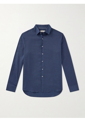 Canali - Cotton and Cashmere-Blend Shirt - Men - Blue - S