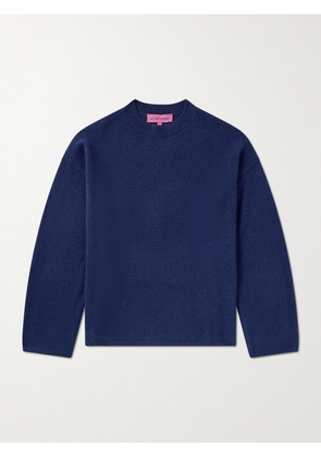 The Elder Statesman - Dume Brushed-Cashmere Sweater - Men - Blue - S