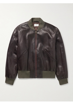 The Row - Setsen Full-Grain Leather Bomber Jacket - Men - Brown - UK/US 38