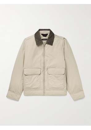 Rag & Bone - Derrick Corduroy-Trimmed Cotton-Blend Down Jacket - Men - Neutrals - S