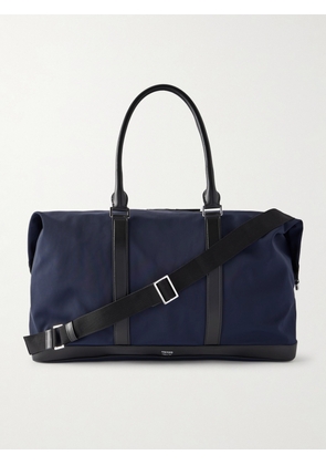 TOM FORD - Leather-Trimmed Recycled-Nylon Weekend Bag - Men - Blue