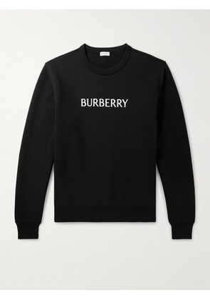 Burberry - Logo-Print Cotton-Jersey Sweatshirt - Men - Black - S