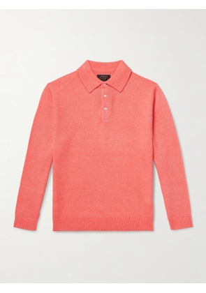 Beams Plus - Wool-Blend Polo Shirt - Men - Pink - S