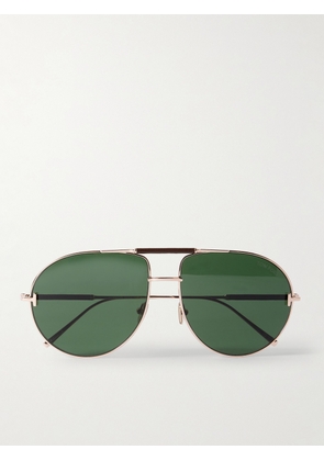 TOM FORD - Lou Aviator-Style Gold-Tone Sunglasses - Men - Gold