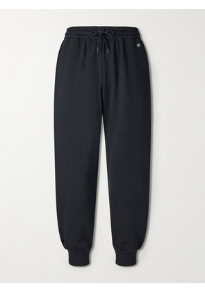 CELINE - Tapered Logo-Embroidered Cotton Sweatpants - Men - Black - XS