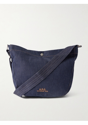 A.P.C. - Journal Organic Denim Tote Bag - Men - Blue