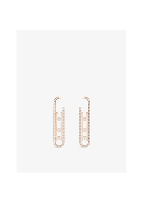 Messika Move 10th 18ct Rose-Gold and 1.01ct Diamond Earrings