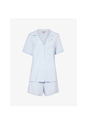 Womens Eberjey Gisele Piped-Trim Stretch-Jersey Pyjamas