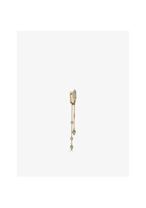 Womens Kismet By Milka Silva 0.20ct Diamond Drop Huggie