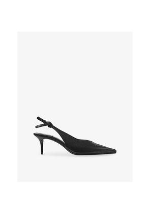Womens Jimmy Choo Camie Leather Heeled Courts