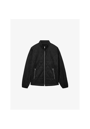 Mens Allsaints Tribex Funnel-Neck Quilted Jacket