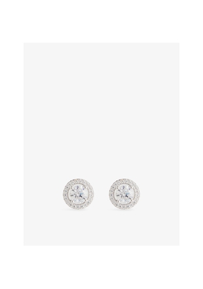 Womens Carat London Gwen 925 Sterling Silver and Cubic Zirconia Stud Earrings