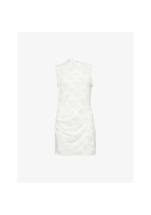 Womens Sir Blanca Sleeveless Stretch-Woven Mini Dress