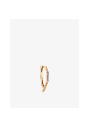 Womens Kismet By Milka Twinkle Mono Diva 0.03ct Diamond Hoop Earring