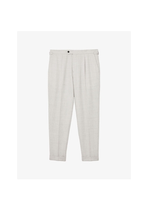 Mens Reiss Flush Slim-Fit Wool-Blend Trousers
