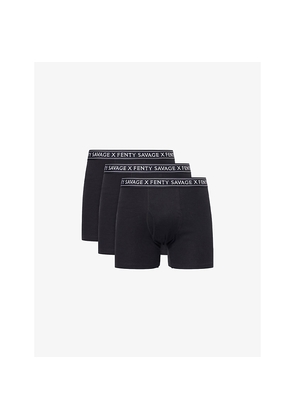 Mens Savage X Fenty Classics Pack Of Three Stretch-Cotton Boxer Briefs