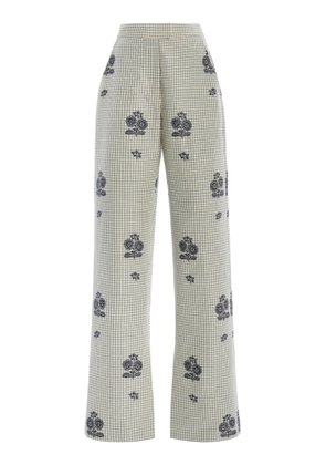 One/Of Offil Floral Woven Straight-Leg Pants - Moda Operandi