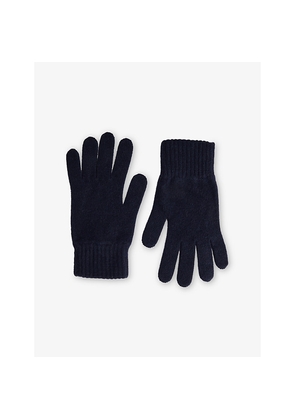 Mens Sunspel Ribbed-Cuff Cashmere Gloves