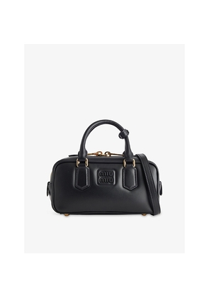Womens Miu Miu Arcadie Leather Top Handle Bag