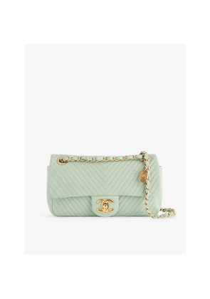 Womens Reselfridges Pre-Loved Chanel Chevron Single Flap Mini Shoulder Bag