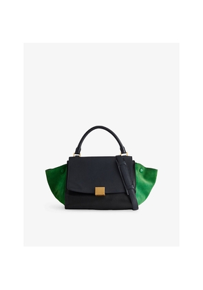 Womens Reselfridges Pre-Loved Celine Trapeze Leather Top-Handle Bag