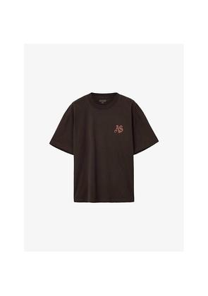 Mens Allsaints Icon Logo-Print Cotton T-Shirt