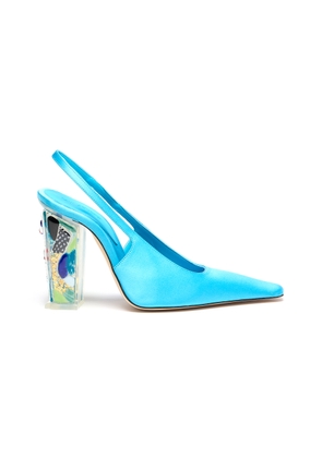 Paul Andrew Murano Satin Slingback Pumps - Moda Operandi