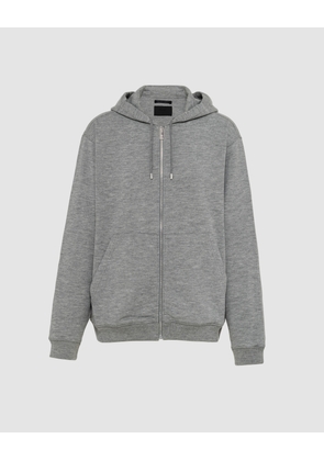 Cashmere blend cardigan hoodie